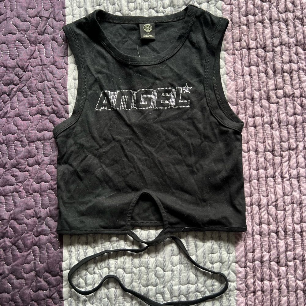 NWT UO rhinestone crop top